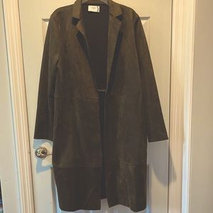 Zara long jacket olive green XL